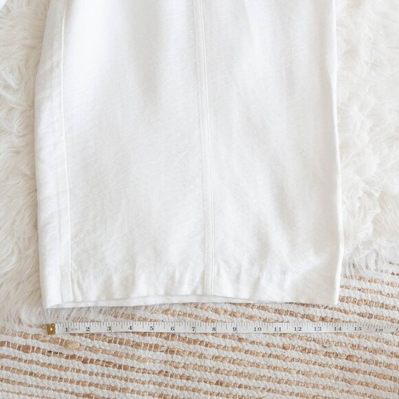 VERA WANG PANTS SZ M WHITE CULOTTE TROUSERS WIDE LEG CROPPED FLOWY - Picture 8 of 8